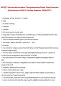 AFOQT Aviation Information Comprehensive Guide Exam Practice Questions and Verified Answers 2026&sol;2027 &ndash; Full Aviation Knowledge Study Resource
