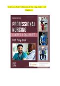 Professional Nursing 10th Edition by Beth Perry  Black  &lpar;Author&rpar;&period; 2026 Test Bank &lpar;All Chapters&rpar;