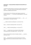 NUR 226 Exam 3 &ndash; Nursing Leadership & Management Practice Questions and Study Guide