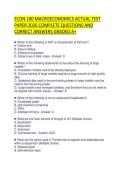 ECON 100 MACROECONOMICS PRACTICE&NewLine;SOLUTION TEST PAPER 2026 TESTED&NewLine;QUESTIONS AND ACCURATE ANSWERS