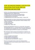 ECON 100 MACROECONOMICS EXAM SCRIPT&NewLine;FINAL PAPER 2026 COMPLETE QUESTIONS AND&NewLine;ANSWERS REVIEW