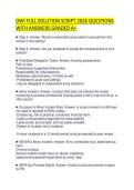 DWI FULL SOLUTION SCRIPT 2026 QUESTIONS&NewLine;WITH ANSWERS GRADED A&plus;