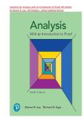 Solutions for Analysis with an Introduction to Proof&comma; 6th edition by Steven R&period; Lay &comma; ISBN-13 &rlm; &colon; &lrm; 978-0135393925&vert; All Chapters
