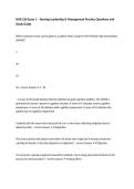 NUR 226 Exam 1 &ndash; Nursing Leadership & Management Practice Questions and Study Guide