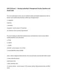 NUR 226 Exam 2 &ndash; Nursing Leadership & Management Practice Questions and Study Guide