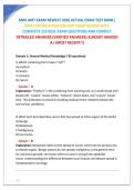 RMA AMT EXAM NEWEST 2026 ACTUAL EXAM TEST BANK&vert;&NewLine;RMA CERTIFICATION FOR AMT EXAM REVIEW WITH&NewLine;COMPLETE 210 REAL EXAM QUESTIONS AND CORRECT&NewLine;DETRAILED ANSWERS &lpar;VERIFIED ANSWERS&rpar; ALREADY GRADED&NewLine;A&plus; &lpar;MOST RECENT&excl;&excl;&rpar;