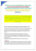 NR 570 FINAL EXAM &lpar;CHAMBERLAIN&rpar; NEWEST 2026 ACTUAL EXAM TEST BANK&vert; NR570 COMMON DIAGNOSIS & MANAGEMENT IN ACUTE CARE FINAL EXAM REVIEW WITH 150 REAL EXAM QUESTIONS AND CORRECT VERIFIED ANSWERS&sol; ALREADY GRADED A&plus;