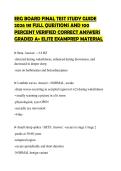 EFDA PART TWO FINAL EXAMINATION&NewLine;HARCUM COLLEGE ACTUAL PAPER 2026&NewLine;COMPREHENSIVE QUESTIONS WITH&NewLine;VERIFIED DETAILED ANSWERS GRADED&NewLine;A&plus;
