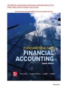 Solution Manual For Fundamentals of Financial Accounting&comma; 8th Edition by Fred Phillips&comma; Robert Libby&comma; Verified Chapters 1 - 13&comma; Complete Newest Version 