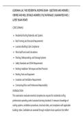 LOUISIANA &lpar;LA&rpar; 7-803 RESIDENTIAL ROOFING EXAM &ndash; QUESTIONS AND ANSWERS &vert;&NewLine;VERIFIED AND WELL DETAILED ANSWERS &vert; PLUS RATIONALES &vert; GUARANTEED PASS &vert;&NewLine;LATEST EXAM UPDATE