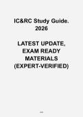 IC&RC Study Guide 2026 &vert; Questions & Answers Practice Test for Certification Exam Prep
