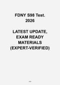 FDNY S-98 Test 2026 Questions & Answers &vert; Fire Alarm Systems Certificate of Fitness Study Guide