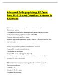 Advanced Pathophysiology PP Exam Prep 2026 &vert; Latest Questions&comma; Answers & Rationales&NewLine;&NewLine;