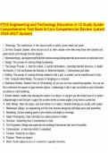 FTCE Engineering and Technology Education 6-12 Study Guide- Comprehensive Test Bank & Core Competencies Review &lpar;Latest 2026-2027 Update&rpar;