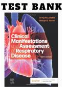 Full Test Bank for Clinical Manifestations and Assessment of Respiratory Disease 9th Edition by Terry Des Jardins and George G&period; Burton Complete Chapter-by-Chapter Coverage Verified Questions & Correct Answers Detailed Rationales &sol; Explanations Advanced Re