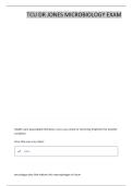 TCU DR JONES MICROBIOLOGY FINAL EXAM QUESTIONS & ANSWERS