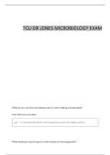 DR&period; JONES MICROBIOLOGY TCU QUESTIONS & ANSWERS