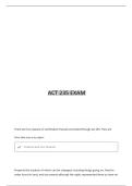ACT 235 NCC ACTUAL 100&percnt; CORRECT DETAILED ANSWERS 