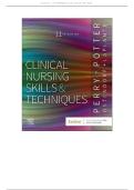 TEST BANK For Clinical Nursing Skills and Techniques 11th Edition by Anne Griffin Perry&comma; Patricia A&period; Potter&comma; Verified Chapters 1 - 43&comma; Complete Newest Version ISBN&colon;9780443115912&NewLine;