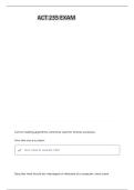 ACT 235 CHAPTER 4 REVIEW QUESTIONS ACTUAL 100&percnt; CORRECT DETAILED ANSWERS 