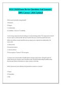 WGU D430 Exam Review Questions And Answers &sol; 100&percnt; Correct &sol; 2026 Updated