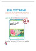 Test Bank For Adult Health Nursing 8th Edition By Kim Cooper&semi; Kelly Gosnell 9780323484381 Chapter 1-17 Complete Guide &period;&NewLine;