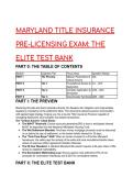 2026&sol;2027 Maryland Title Insurance Pre-Licensing Elite Test Bank &ndash; 40&plus; Exam-Grade Q&A &plus; Legal Strategy Guide