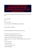 CA LAW EXAM PRACTICE QUESTIONS WITH CORRECT ANSWERS GRADED A&plus; FOR 2026 ASSURED EXCEL&excl;&excl;