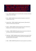 MEDICAL LAW AND ETHICS EXAM 2026  EXAM 1 QUESTIONS WITH CORRECT ANSWERS GRADED A&plus; FOR 2026 ASSURED EXCEL&excl;&excl;