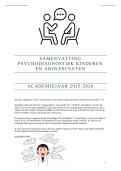 Samenvatting Psychodiagnostiek Kinderen en Adolescenten &vert; VUB &vert; 2025&sol;26