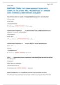 MAR3400 FINAL PREP EXAM 100 QUESTIONS WITH &NewLine;COMPLETE SOLUTION&rpar; &lpar;MULTIPLE CHOICES&rpar; &lpar;A&plus; GRADED &NewLine;100&percnt; VERIFIED&rpar; LATEST VERSION 2026&sol;2027