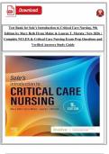 Test Bank for Sole&rsquo;s Introduction to Critical Care Nursing&comma; 9th Edition by Mary Beth Flynn Makic & Lauren T&period; Morata &vert; New 2026 &vert; Complete NCLEX & Critical Care Nursing Exam Prep Questions and Verified Answers Study Guide