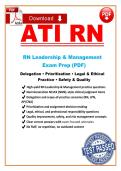 ATI RN Leadership & Management Exam Prep &vert; 500&plus; Delegation&comma; Prioritization & NGN-Style Q&A with Rationales&NewLine;&NewLine;