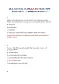 BIOL 351 FINAL EXAM 2026-2027 QUESTIONS AND CORRECT ANSWERS GRADED A&plus;