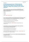 ATI RN Assessment Level 1 B PREP EXAM 100 &NewLine;QUESTIONS WITH COMPLETE SOLUTION&rpar; &lpar;MULTIPLE &NewLine;CHOICES&rpar; &lpar;A&plus; GRADED 100&percnt; VERIFIED&rpar; LATEST VERSION &NewLine;2026&sol;2027