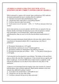 ATI MEDICAL-SURGICAL PRACTICE TEST WITH ACTUAL &NewLine;QUESTIONS AND 100&percnt; CORRECT ANSWERS ALREADY GRADED A&plus; &NewLine; &NewLine;