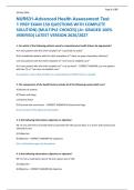 NUR631-Advanced Health Assessment Test &NewLine;1 PREP EXAM 150 QUESTIONS WITH COMPLETE &NewLine;SOLUTION&rpar; &lpar;MULTIPLE CHOICES&rpar; &lpar;A&plus; GRADED 100&percnt; &NewLine;VERIFIED&rpar; LATEST VERSION 2026&sol;2027 