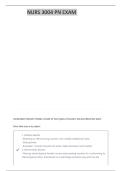 PN 3004 EXAM REVIEW QUESTIONS & ANSWERS 