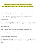 AHA PEDIATRIC ADVANCED LIFE SUPPORT &lpar;PALS&rpar; HANDS-ON SKILLS TEST  &vert;QUESTIONS WITH EXPERT SOLUTIONS&vert;2026 LATEST UPDATED &vert;GET A&plus;