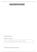 PN 3004 FINAL EXAM 