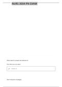 PN 3004 FINAL EXAM QUESTIONS & ANSWERS 