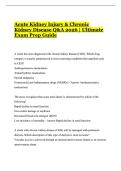 Acute Kidney Injury & Chronic Kidney Disease Q&A 2026 &vert; Ultimate Exam Prep Guide