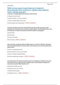 TECC ACTUAL EXAM 70 QUESTIONS WITH COMPLETE &NewLine;SOLUTION&rpar; &lpar;MULTIPLE CHOICES&rpar; &lpar;A&plus; GRADED 100&percnt; VERIFIED&rpar; &NewLine;LATEST VERSION 2026&sol;2027 