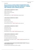 Hesi A2 Grammar ACTUAL EXAM 160 QUESTIONS WITH &NewLine;COMPLETE SOLUTION&rpar; &lpar;MULTIPLE CHOICES&rpar; &lpar;A&plus; GRADED &NewLine;100&percnt; VERIFIED&rpar; LATEST VERSION 2026&sol;2027 