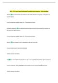 Biology 252 Exam 1 Questions and Answers 100&percnt; Verified 