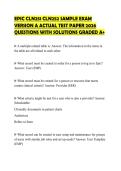 EPIC CLN 251 COMPREHENSIVE TEST BANK&NewLine;2026 VERIFIED QUESTIONS AND SOLUTIONS&NewLine;STUDY GUIDE