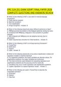 EPPP PRACTICE EXAM SOCIAL&NewLine;PSYCHOLOGY CERTIFICATION&NewLine;EVALUATION 2026 LATEST QUESTIONS&NewLine;AND ACCURATE ANSWERS GRADED A&plus;