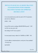 USPS Postal Exam 421 SSA Academy Practice Questions and Answers &ndash; Postal Service Training Study Guide and Exam Preparation Material- All correct Answers&period; A&plus; Guaranteed