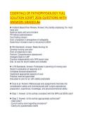 ESSENTIALS OF PATHOPHYSIOLOGY PRACTICE&NewLine;TEST 2026 QUESTIONS WITH ANSWERS&NewLine;GRADED A&plus;