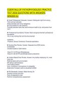 ESSENTIALS OF PATHOPHYSIOLOGY FULL&NewLine;SOLUTION SCRIPT 2026 QUESTIONS WITH&NewLine;ANSWERS GRADED A&plus;